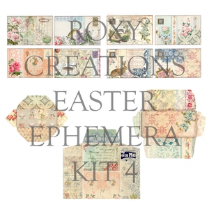 Druckbare Ostern Kit 4 Ephemera