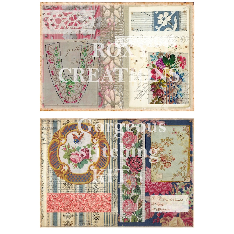 Stitching Journal Pattern Printable Digital Gorgeous Stitching Journal Pages Kit 1 - Etsy