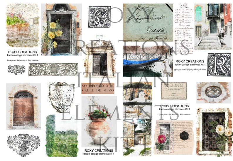 Italian elements printable kit 1 image 1