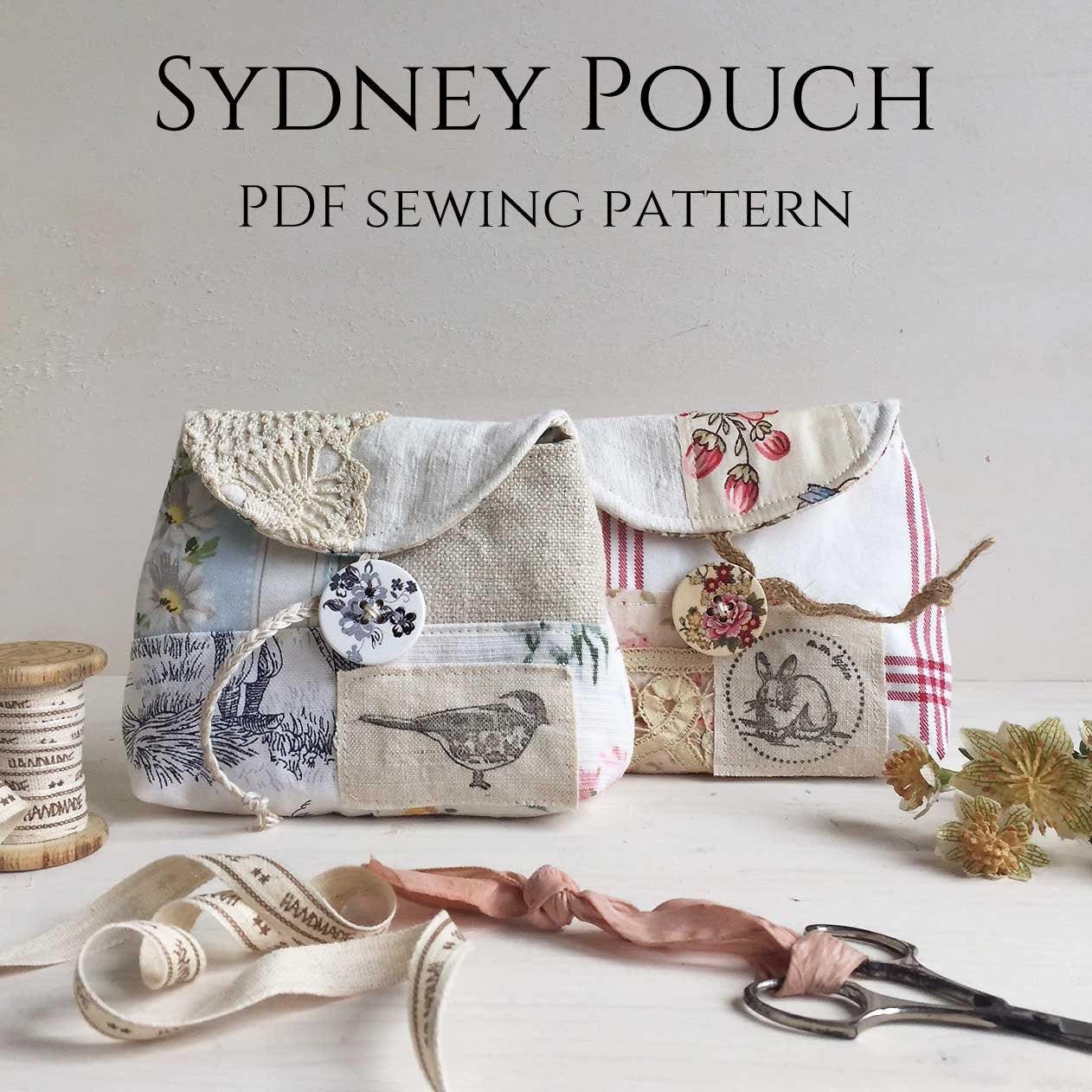 Embroidery Pouch Sewing Pattern Sew a Case to Hold All Your