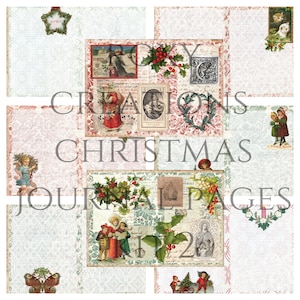 Printable Christmas Junk journal pages kit 2