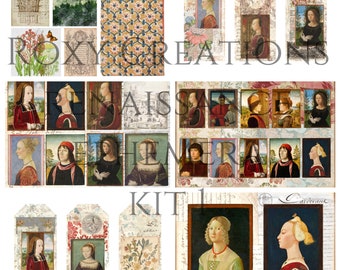 Kit imprimible de efímeras del Renacimiento italiano 1