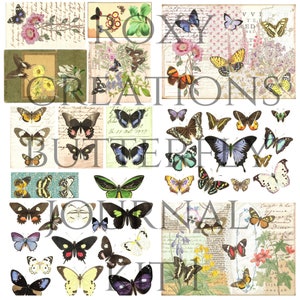Printable Butterfly journal kit 1