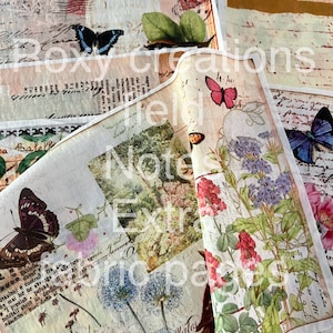 Pagine miste in tessuto A4 Roxy Creations FIELD NOTES cotone o lino SET 3