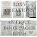 Printable Antique Book Pages Kit 1 - Etsy