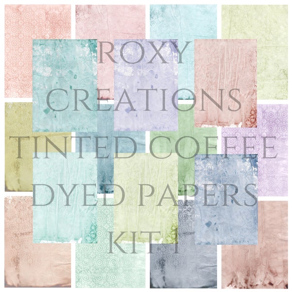 Printable tinted coffee dyed paper