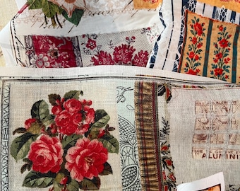 Mixed A4 Roxy Creations fabric pages Gorgeous stitching pack 21 cotton or linen SET OF 3 OR 6