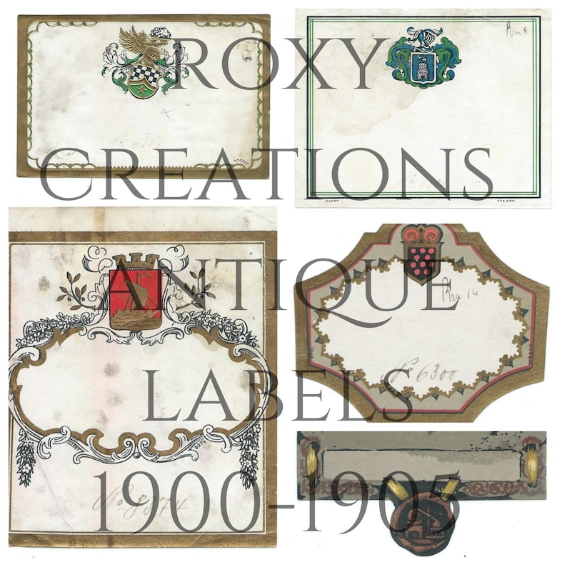 Printable Antique Labels Etsy UK Printable Antique Labels Etsy UK