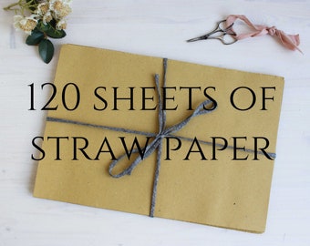 120 pcs straw paper 21x31 cm