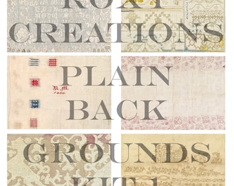 Printable plain background journal pages  kit 1