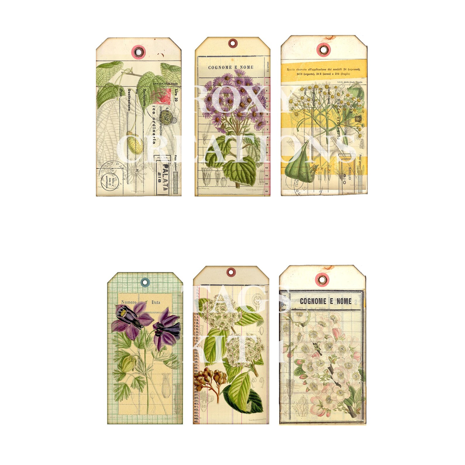 Printable Field Note Tags Kit 1 - Etsy