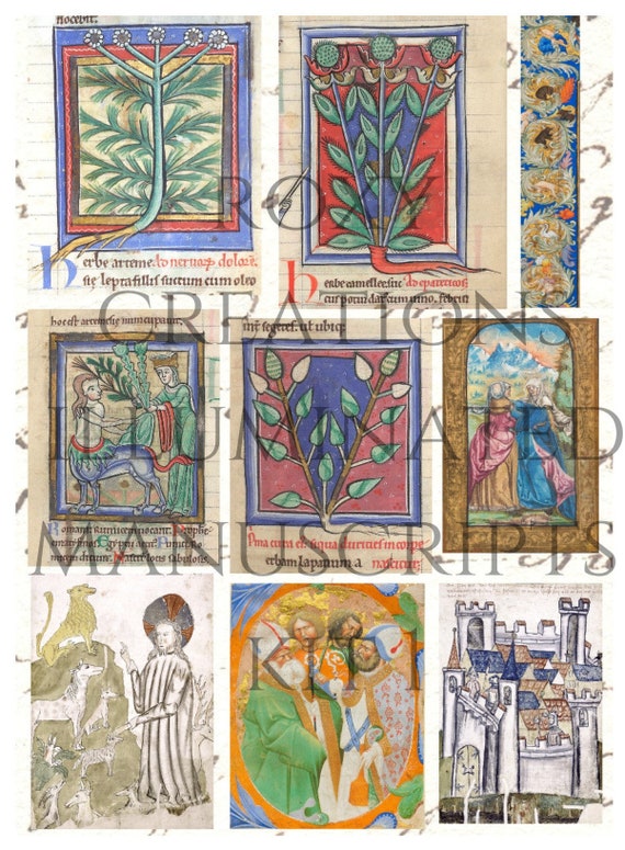 Printable Illuminated Manuscript Kit 1 - Etsy