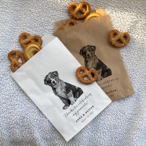 25 sacs de cadeaux de mariage amusants personnalisés pour animaux de compagnie