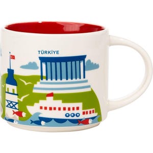 Taza Starbucks con temática de Turquía, serie Türkiye City, de 2 oz, colección You Are Here, mini taza de espresso