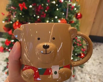 Taza Starbucks® Bearista - Color marrón - 355 ml - Invierno 12 oz