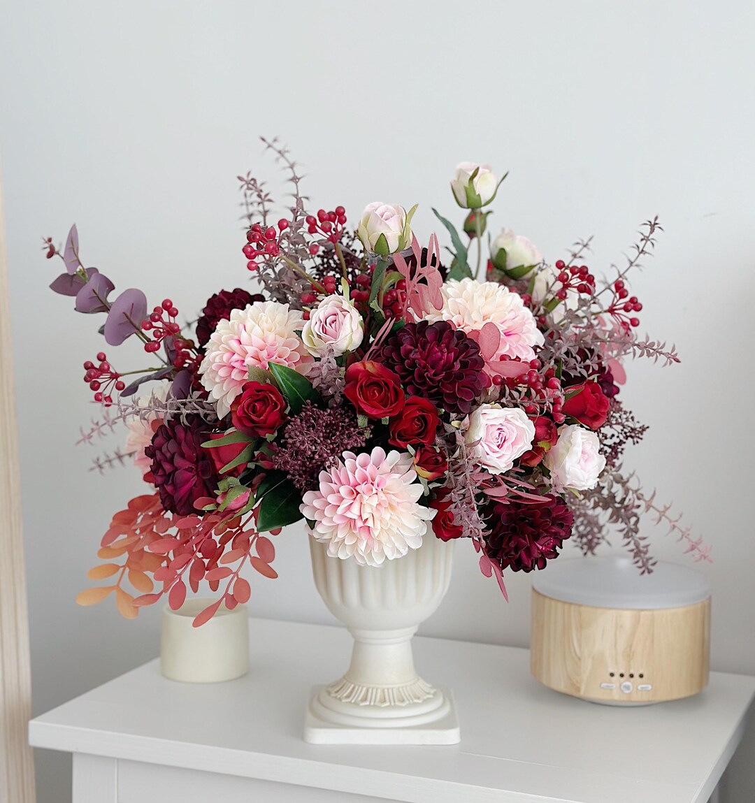 Artificial Flower Arrangements, Handmade Floral Decor, Custom Floral