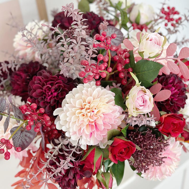 Artificial Flower Arrangements, Handmade Floral Decor, Custom Floral