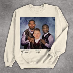 Ja'Marr Chase Joe Burrow Tee Higgins Football Shirt, Cincinnati Step Bros Tee, Funny Football Gift Unisex bild 3