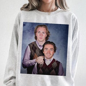 Logan Cooley Clayton Keller Ice Hockey Shirt, Utah Step Bros Tee, Funny Ice Hockey Gift Unisex image 5