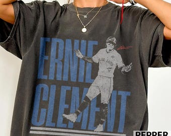 Chemise de baseball vintage Ernie Clement confortable couleurs