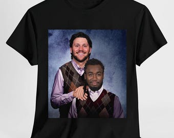 Camiseta de fútbol vintage de Josh Allen y James Cook, camiseta Buffalo Step Bros, regalo divertido de fútbol unisex