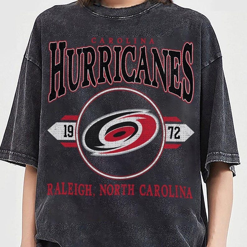 Carolina Hockey Men Vintage Shirt, 90s Hockey Graphic Tee, Retro For Women And Men Hockey Fan image 3