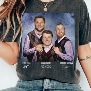 Nick Bosa George Kittle Brock Purdy Football Shirt, San Francisco Step Bros Tee, Funny Football Gift Unisex