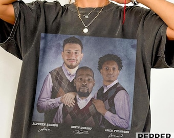 Kevin Durant Alperen Şengün Amen Thompson Basketball Shirt, Houston Step Bros Tee, Funny Basketball Gift Unisex