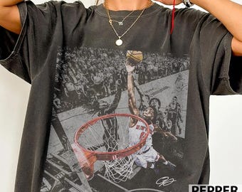 Camiseta de baloncesto vintage "La mano de OG Anunoby" con colores cómodos