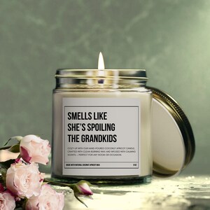 Smells Like Personalized Gift Scented Candle, Coconut Apricot Wax Candle, 9 oz Candle, Home Decor Candle, Calming Scents Candle