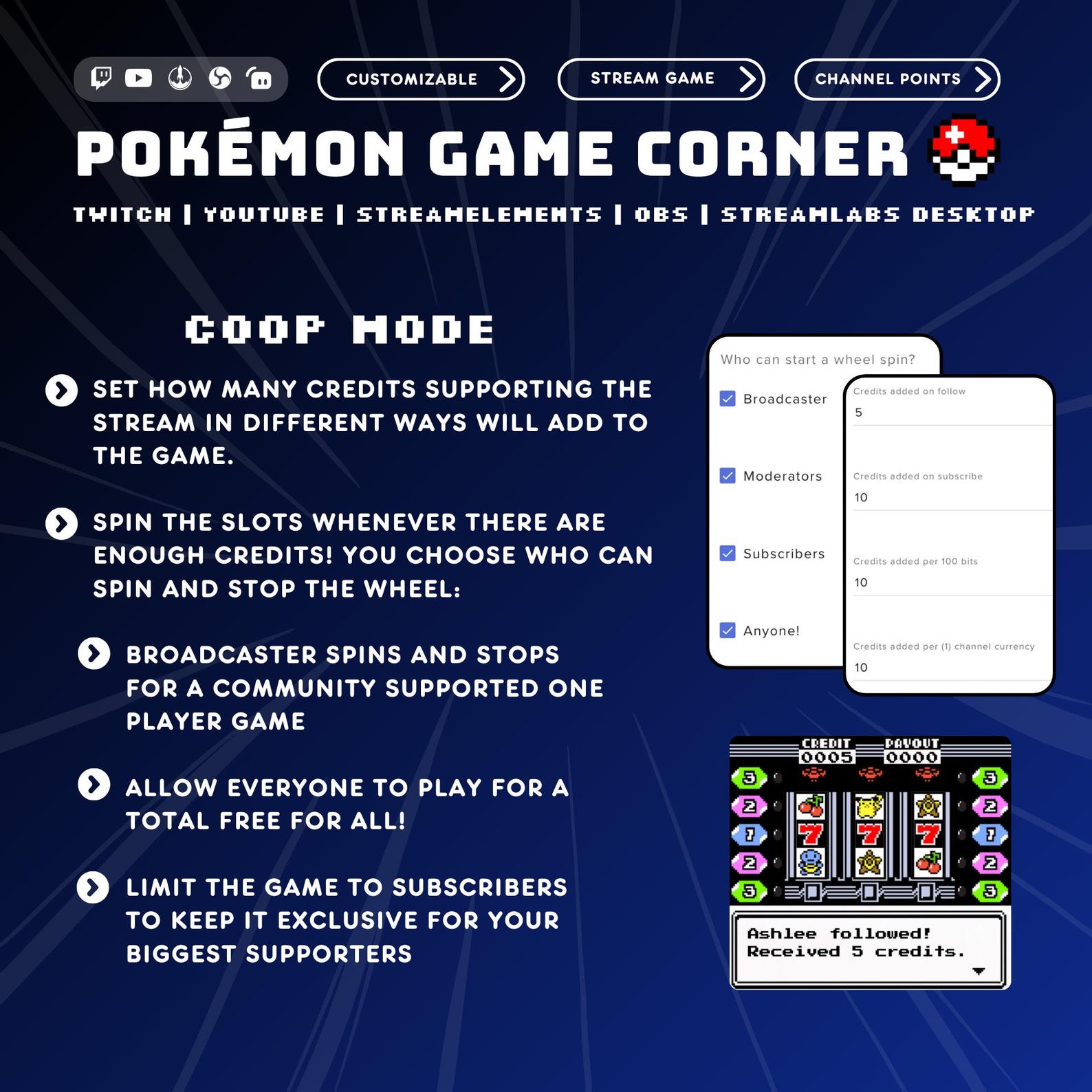 Twitch Pokémon Game Corner Slots Stream Game | Interactive Twitch Chat ...