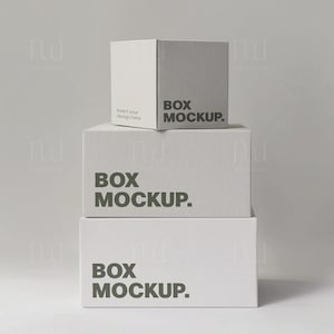 Stacking Box Mockup | Carton Mockup | Packaging Mockup | Marketing Branding Material | Marketing Mockup | PSD File Template