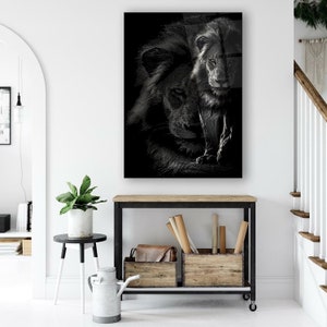 Tempered Lion WallArt, Animal Glass Wall Art Modern,Wild Animal Tempered Glass,Wild Lion Glass Decor,Lion PhotoPrint,Wall Decor,Lion WallArt