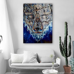 Wolf Glass Wall Art,Animal Wall Decor,Tempered Glass Art,Extra Large Wall Art,Wolf Wall Art,Tempered Glass Wall Art, Wall Decorations, Glass