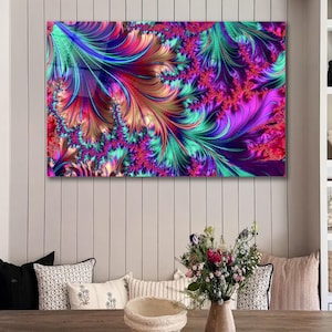 Abstract Leaf Tempered Glass Wall Art: Modern Nature Decor