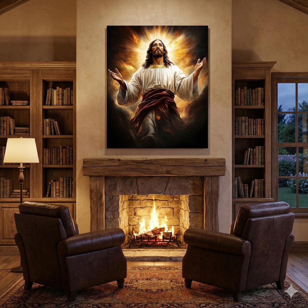 Jesus Christ Tempered Glass Wall Art, Religious Christian Home Decor - Etsy