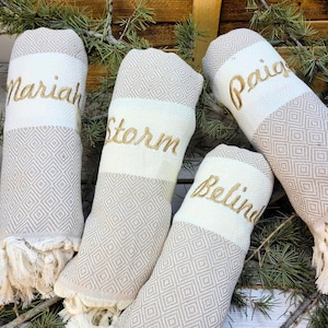 Bachelorette Party Favors, Bridesmaid Gifts, Personalized Gift, Girls trip Gift, Birthday Gift, Turkish Beach Towel, Personalized Towel Gift