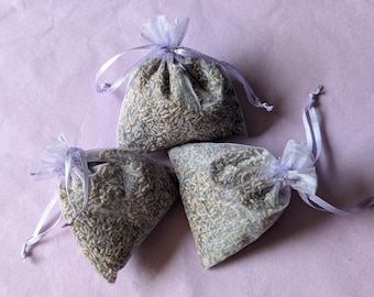 Lavender Sachet: Organza Bag Filled with Lavender Buds