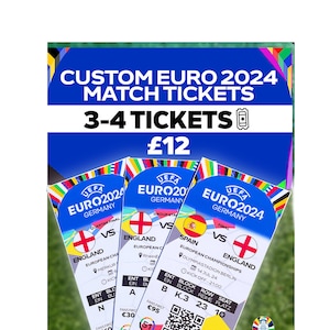 3-4 anpassbare Euro 2024 Tickets