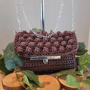 Bolso de mano de crochet