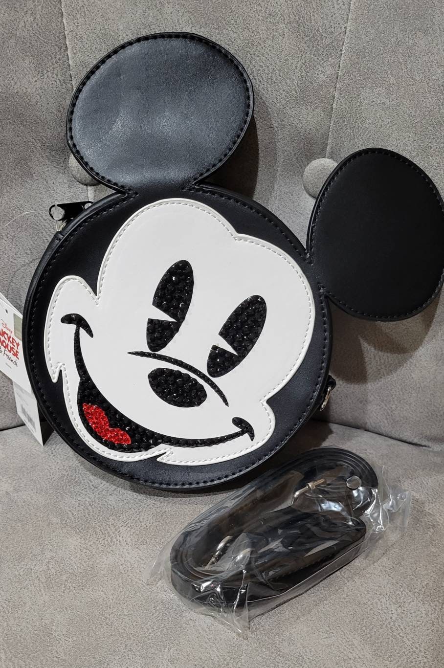 Bedazzled Mickey Mouse Crossbody Bag 