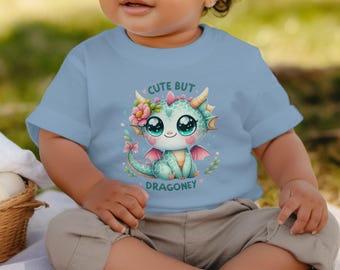 Cute But Dragoney T-Shirt, Adorable Dragon Graphic Tee, Cute Dragon Long Sleeve Shirt, Whimsical Dragon Design