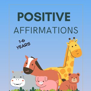 Positive Affirmations, Wild Animals Coloring Book