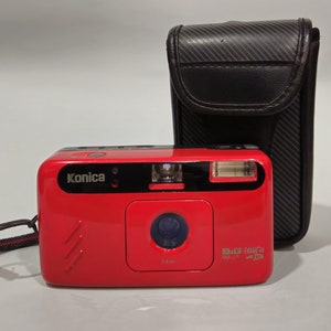Konica Big Mini Jr. (BM-20) 34mm f/3.5 Point and Shoot Compact Film Camera, Film Tested (Please Read Description) - FREE SHIPPING