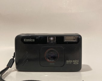Cámara compacta de película compacta Konica Big Mini Jr. (BM-20) 34 mm f/3.5, con película probada (lea la descripción) - ENVÍO GRATIS