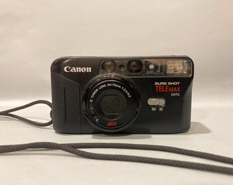 Cámara compacta Canon Sure Shot Tele Max/Prima Twin S/Autoboy Mini T 38 mm/70 mm (f/3.5) - Película probada - ENVÍO GRATIS