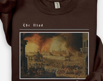 The Iliad Sweatshirt | Trojan War | The Burning of Troy