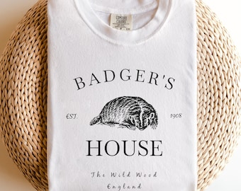 Wind in the Willows Comfort Colors 1717, Badger's House Bookish Literary T-Shirt, Cottage Core English Countryside, Reader Book Lover Gift