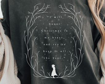A Christmas Carol Comfort Colors T-Shirt, Ebenezer Scrooge Quote Shirt, Literary Holiday Charles Dickens Tshirt, Bookish Festive Christmas