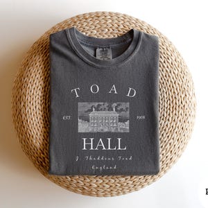 Wind in the Willows Toad Hall Comfort Colors 1717 Shirt, Bookish Literature T-Shirt Reader Gift Idea Cottage Core English Countryside Tshirt image 6